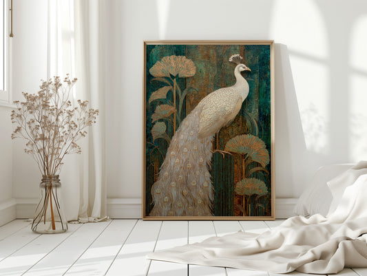 Regal Elegance Amongst Golden Blooms