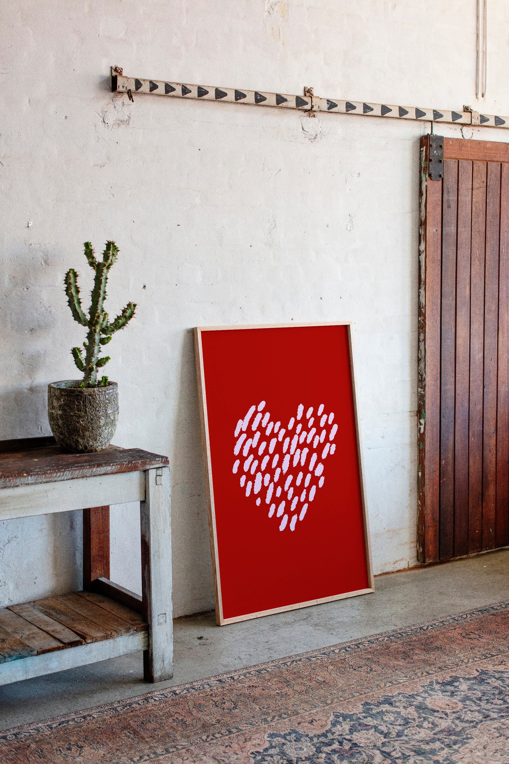 Brushstrokes Dance Into Love's Pattern