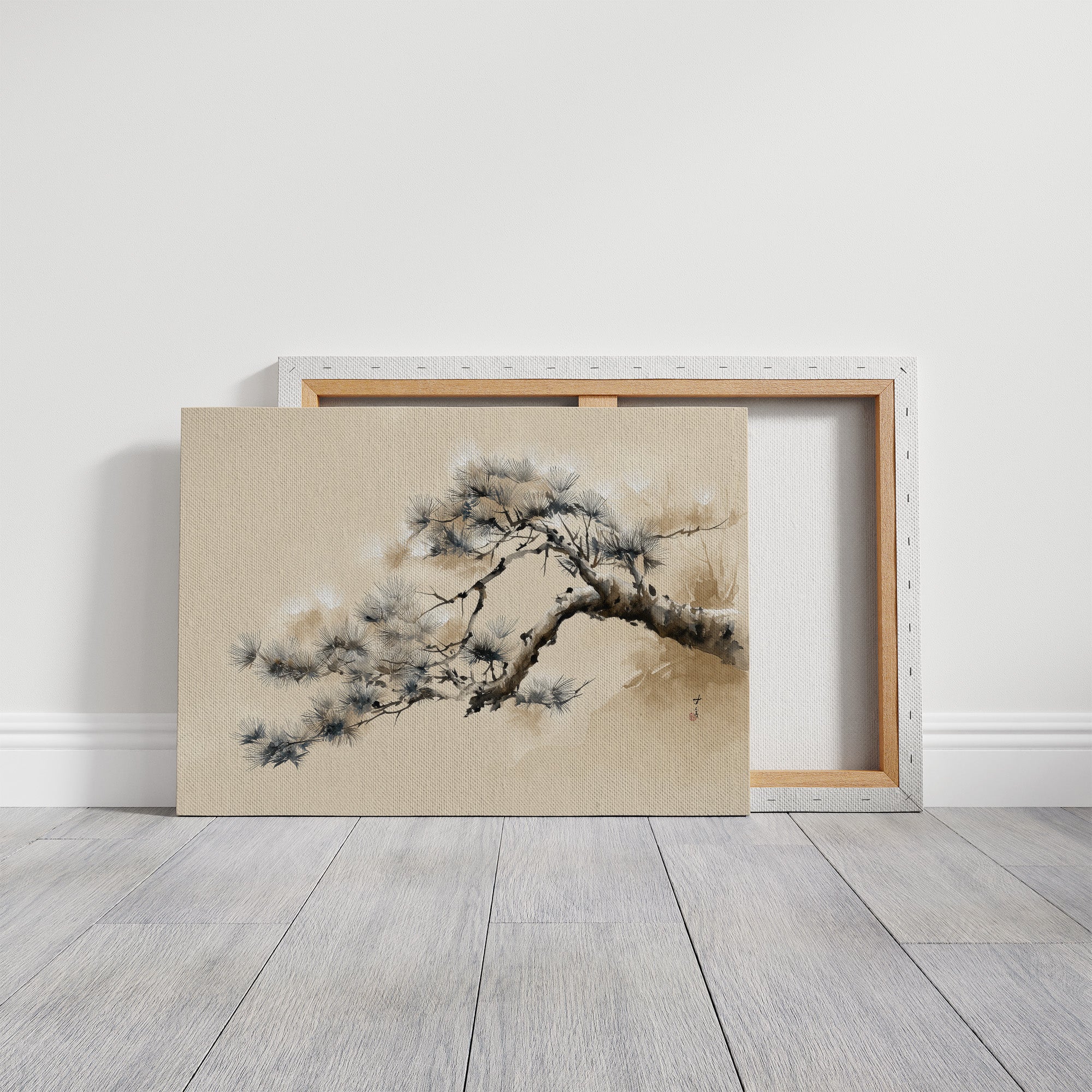 Pine Branch Bends To Morning Light