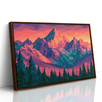 Low Poly Mountain Sunset