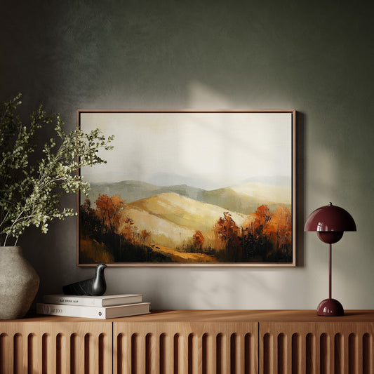 Autumn Hills Remember Golden Light