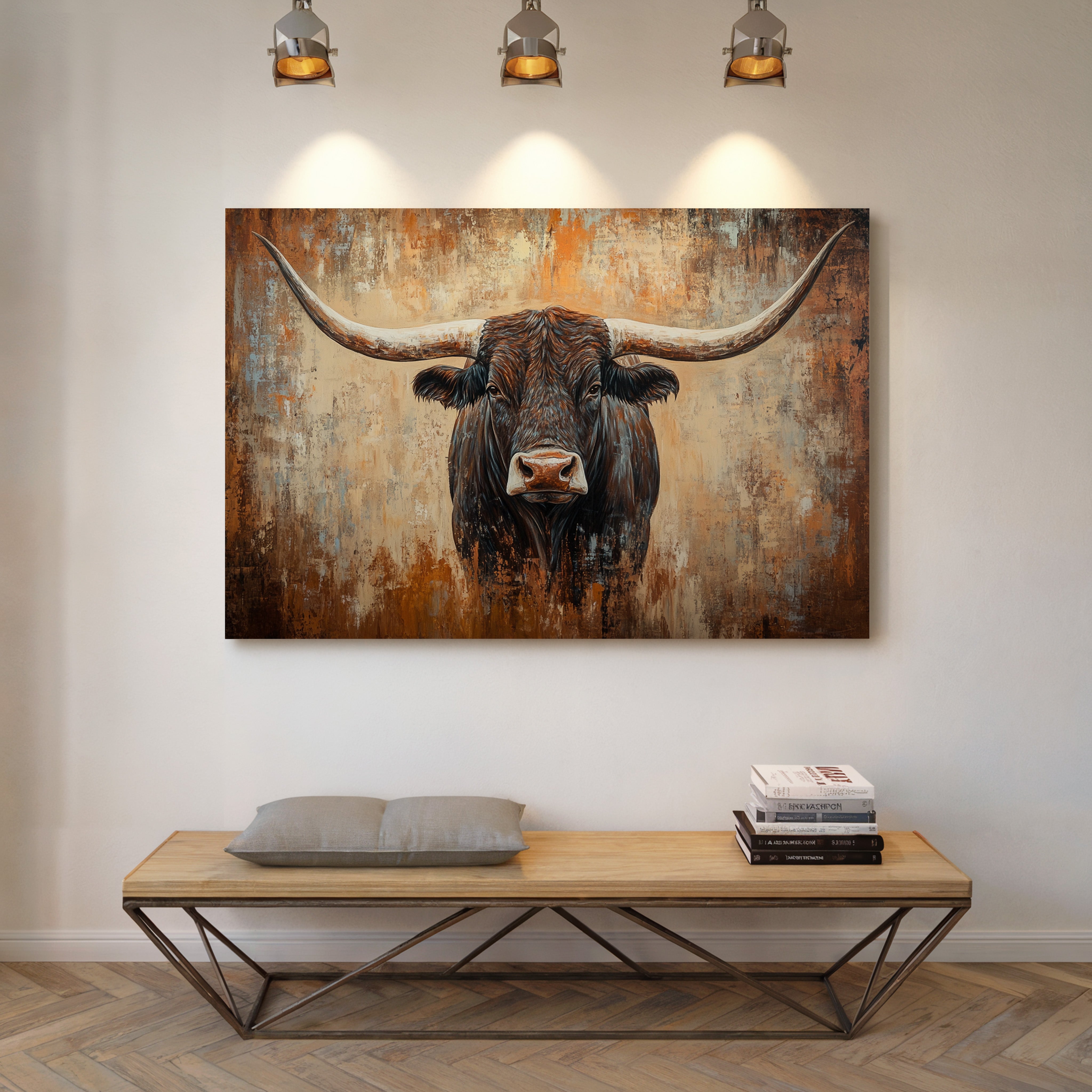 Longhorn Tales In Copper Light