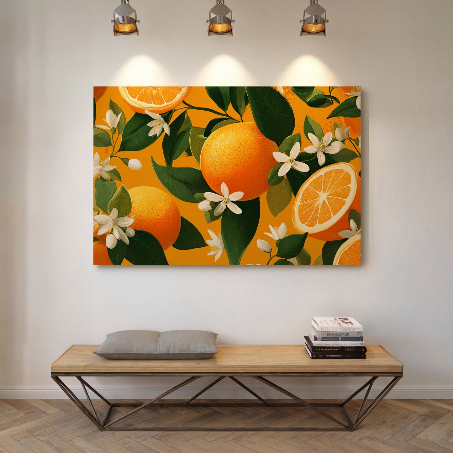 Citrus Blossoms Dance In Sunlight