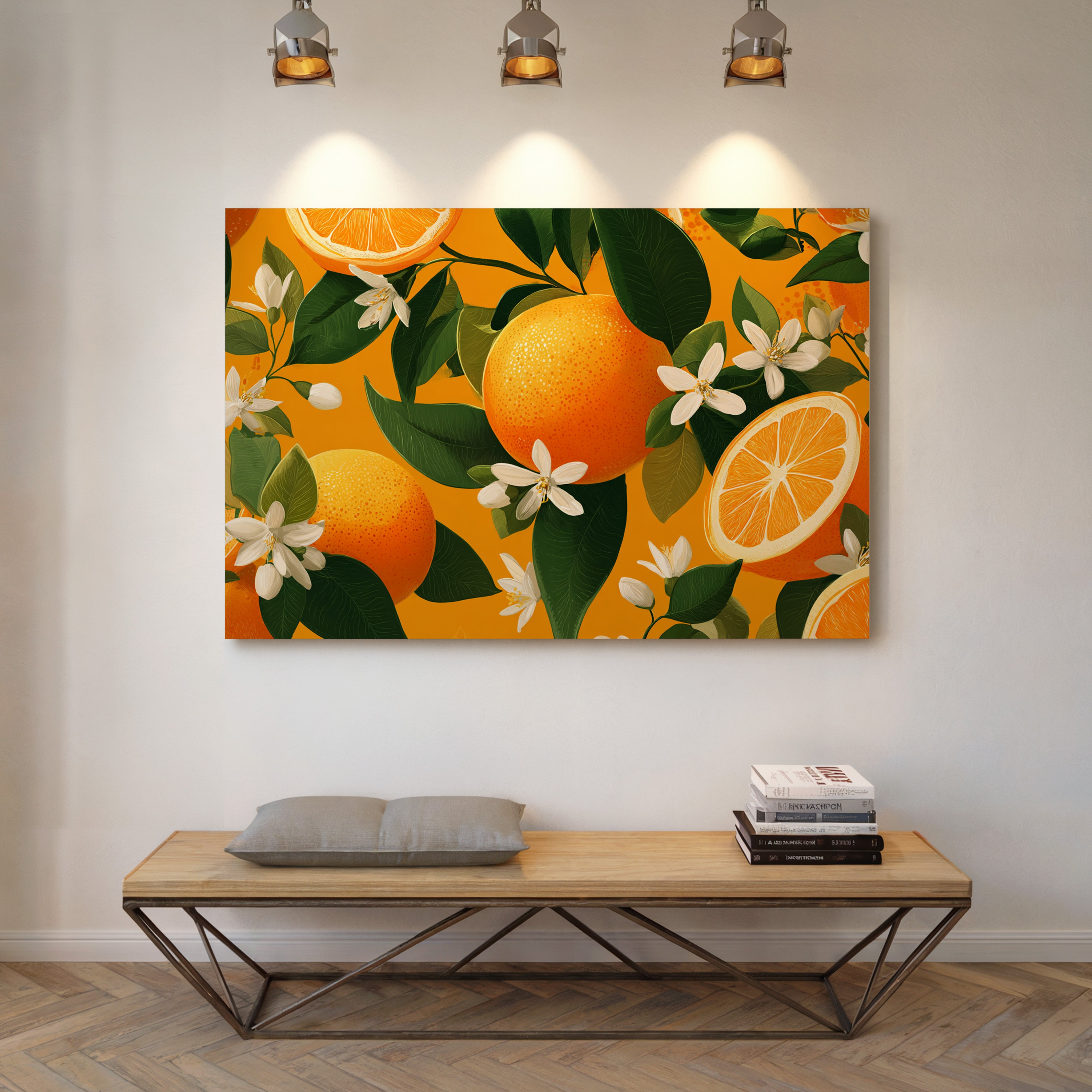 Citrus Blossoms Dance In Sunlight