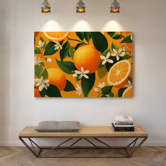 Citrus Blossoms Dance In Sunlight
