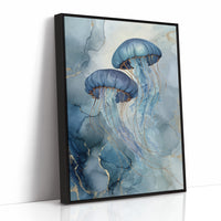 Cerulean Dancers in Liquid Cosmos