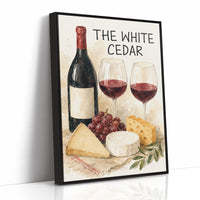 Wine & Cheese, Watercolor