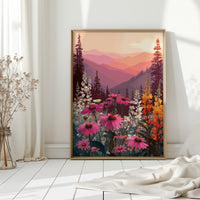 Sunset Serenade Over Wild Blooms