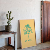 Turquoise Petals Dance Through Amber