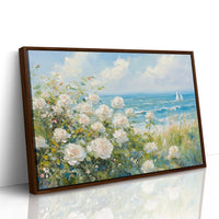 Coastal Roses Watch Sailboats Pass