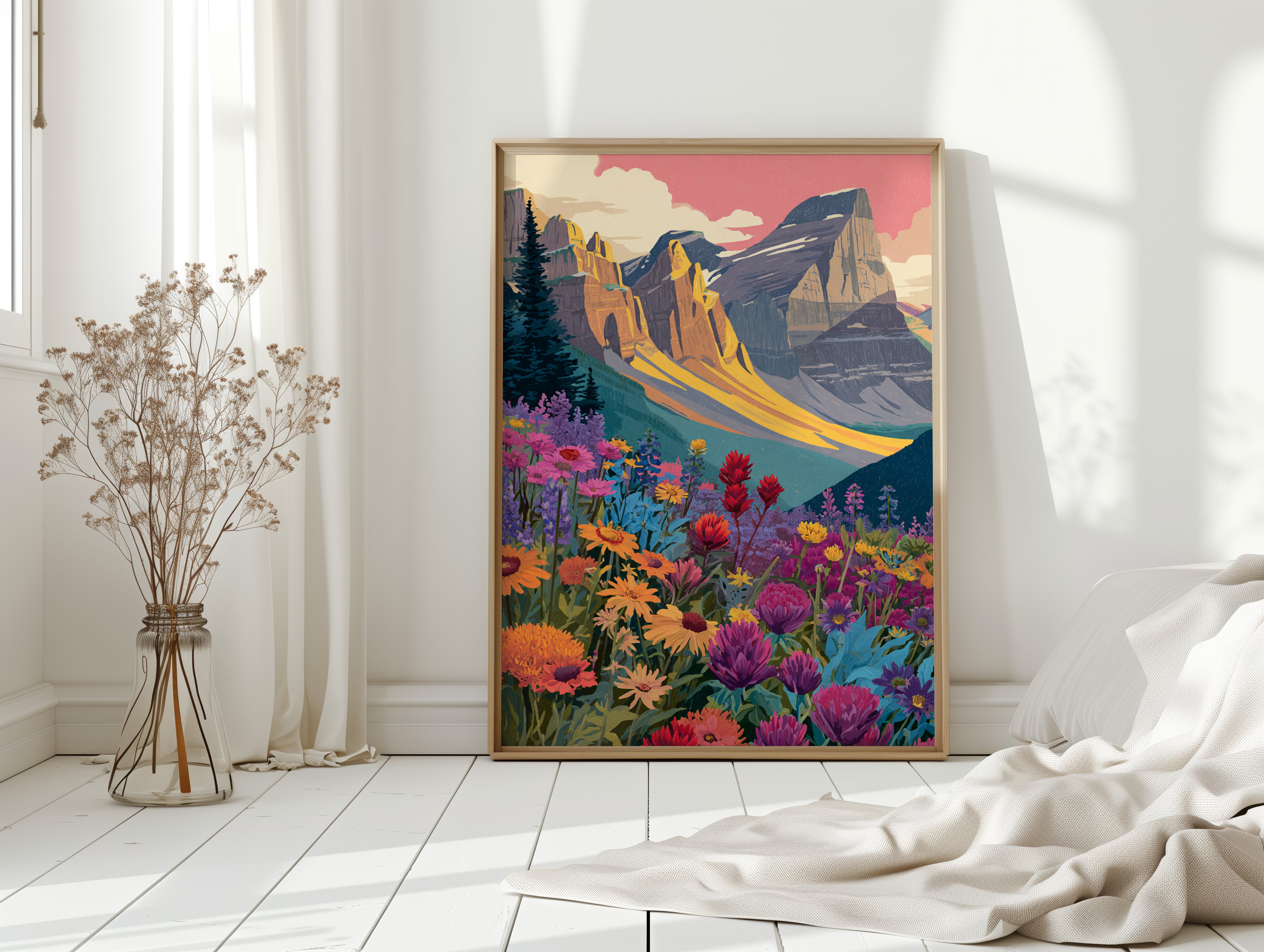 When Mountains Kiss the Meadow