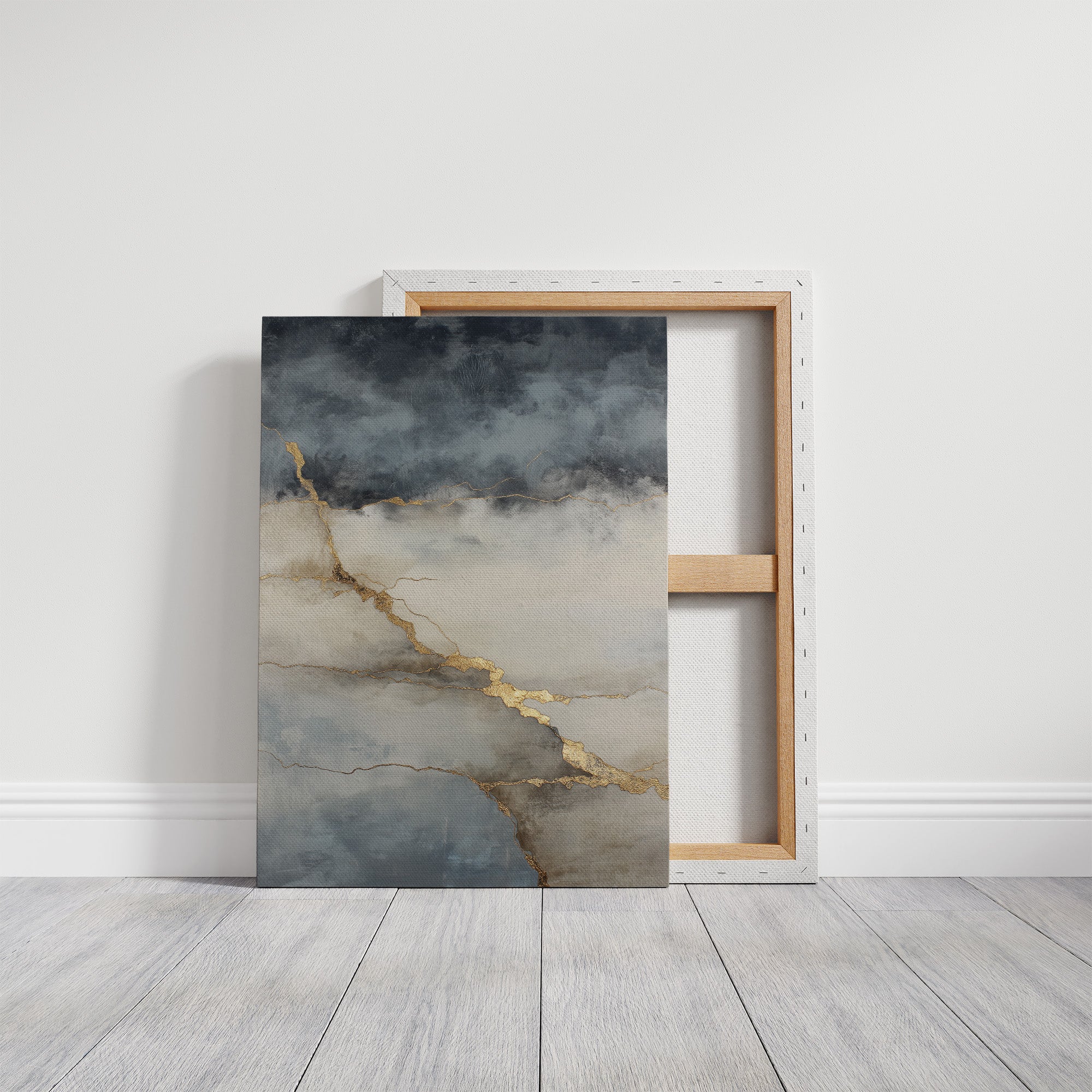 Storm Clouds Break With Golden Light