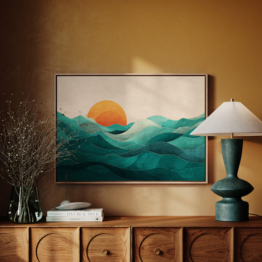 Sunset Over Whispering Waters