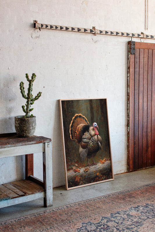 Autumn's Wild Turkey Stands Proud