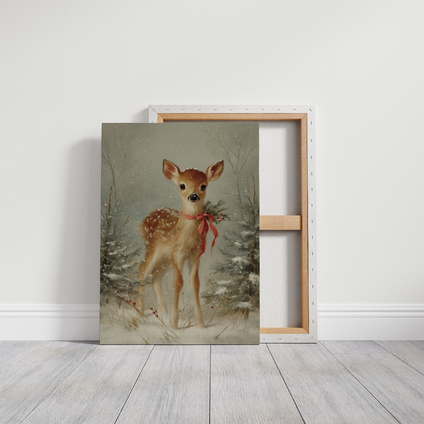 December's Fawn Wears Ruby Ribbons