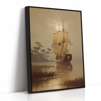 Amber Voyage Through Misty Harbor