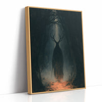 Antlered Shadow In The Dark Woods