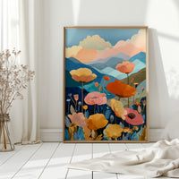 Mountains Blooming with Colorful Life
