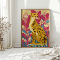 Elegance Among Vibrant Blooms