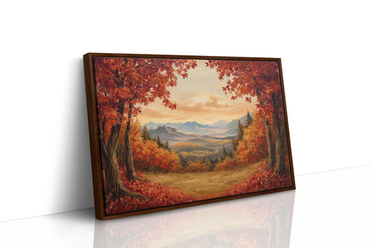Autumn Maples Frame Mountain Gold