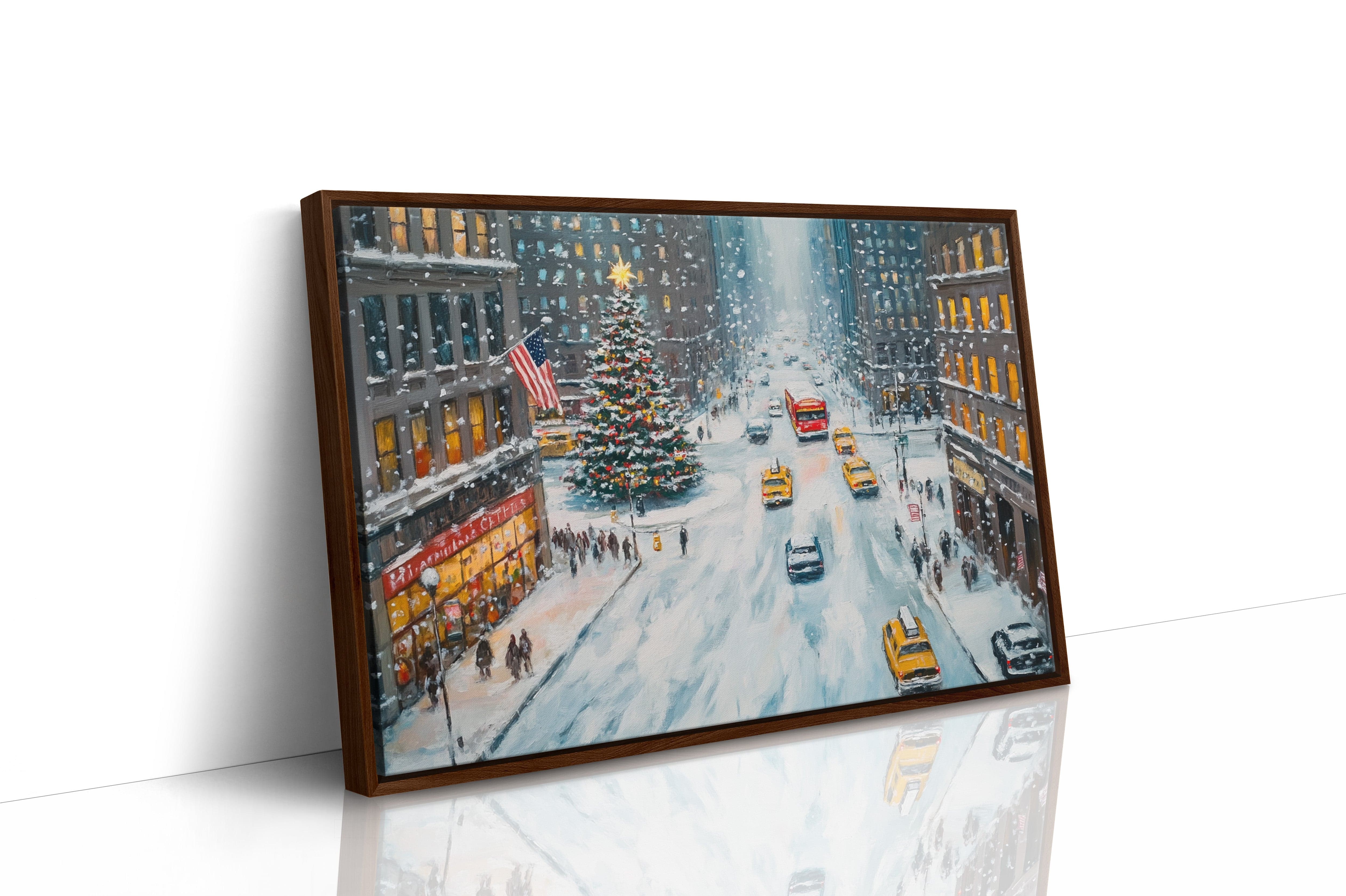 Manhattan's Christmas Ballet In Snow