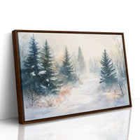 Snow Softens The Forest Path