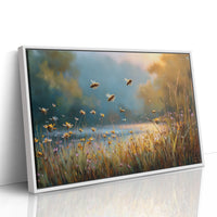 Bees Dance Through Meadow Light