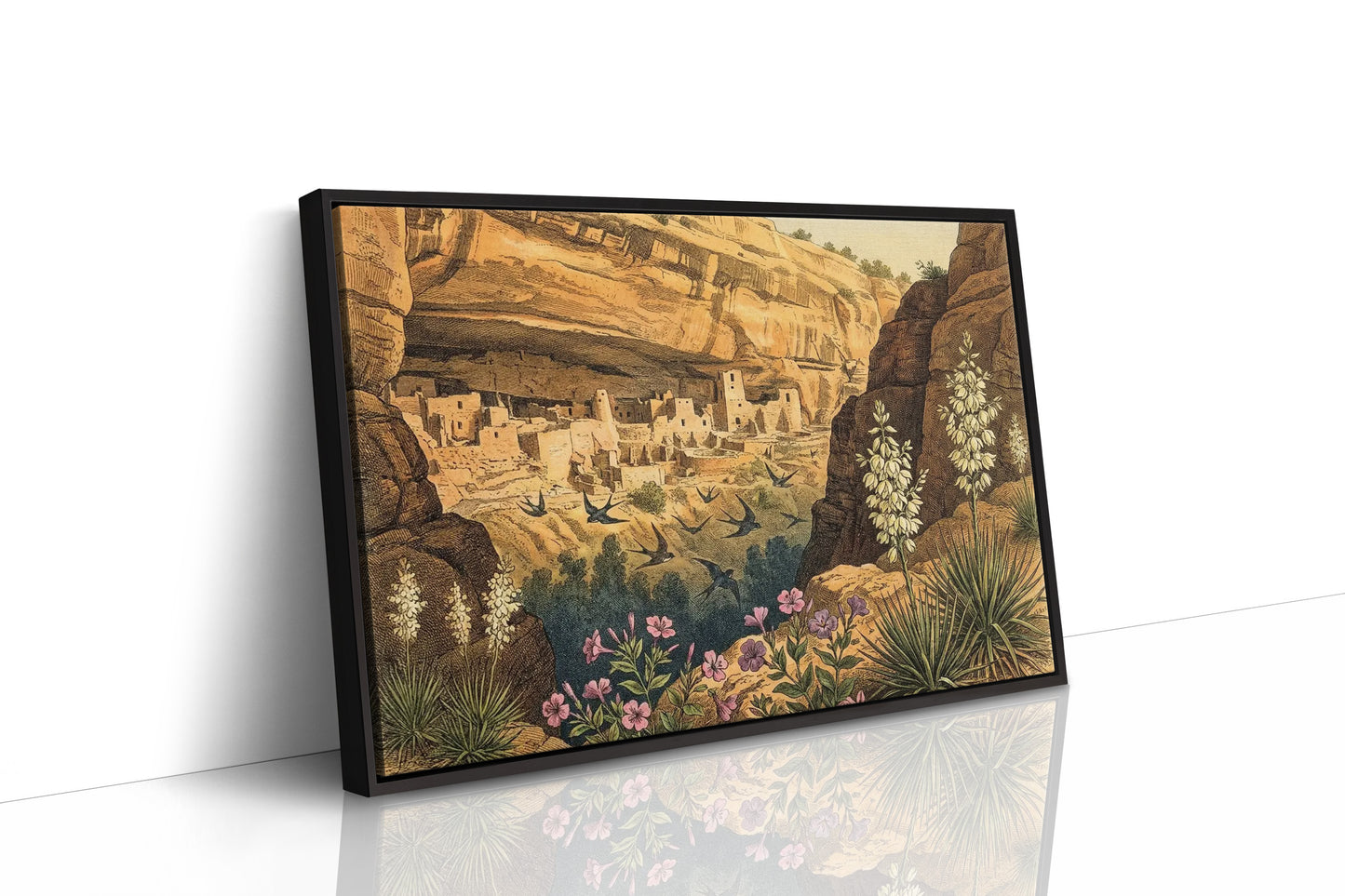 Swallows Over the Cliff Dwelling