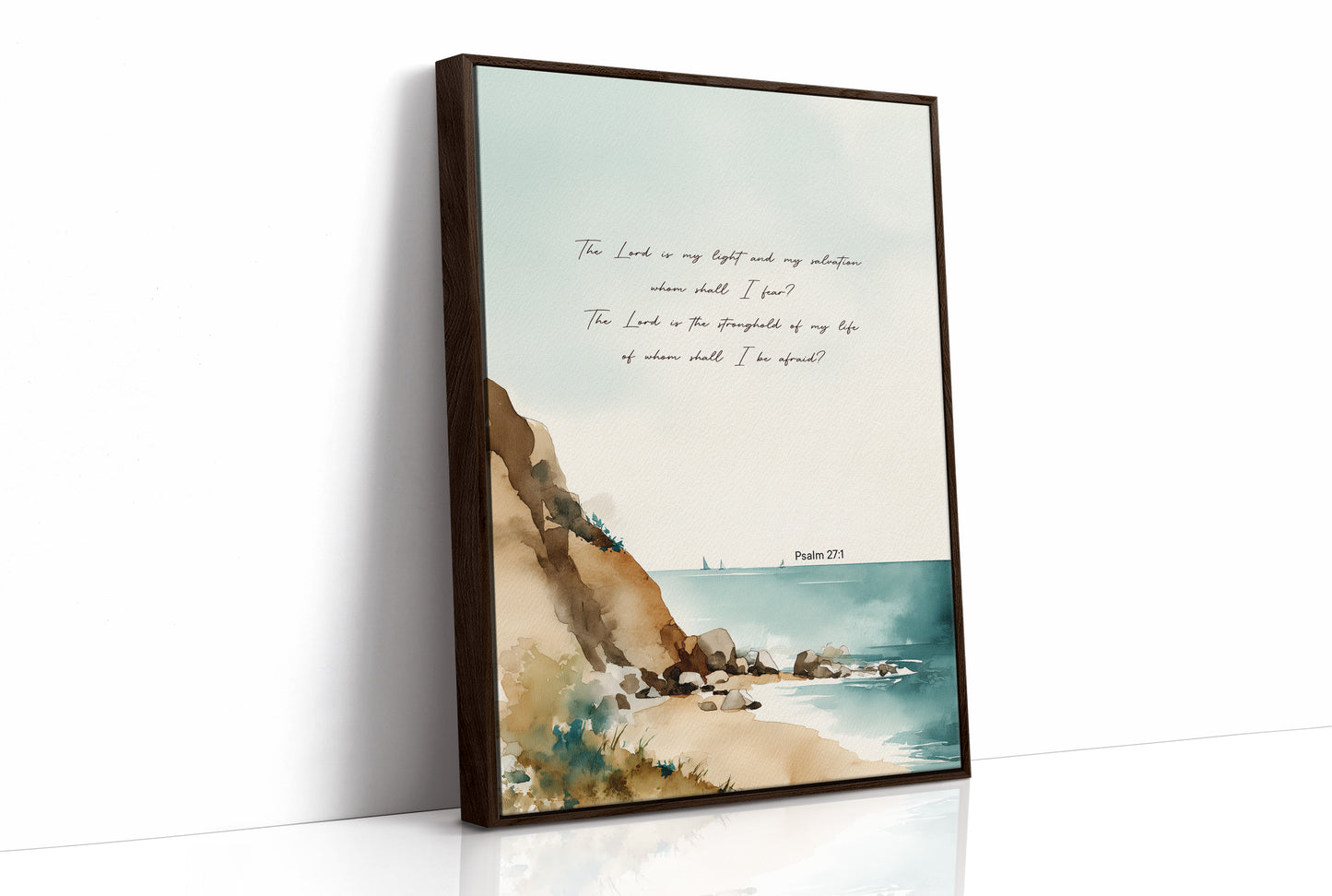 Scripture Rests On Coastal Waters