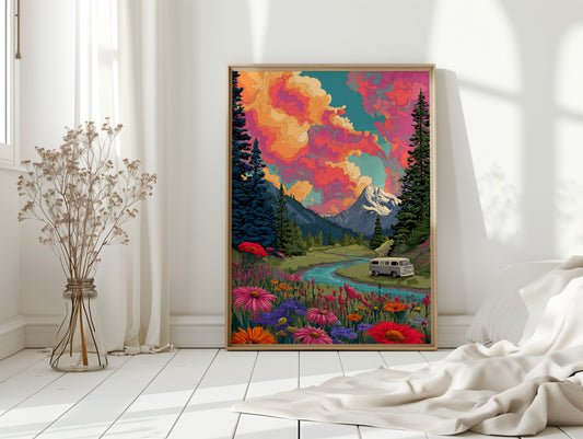 Journey Through Blossoms and Peaks
