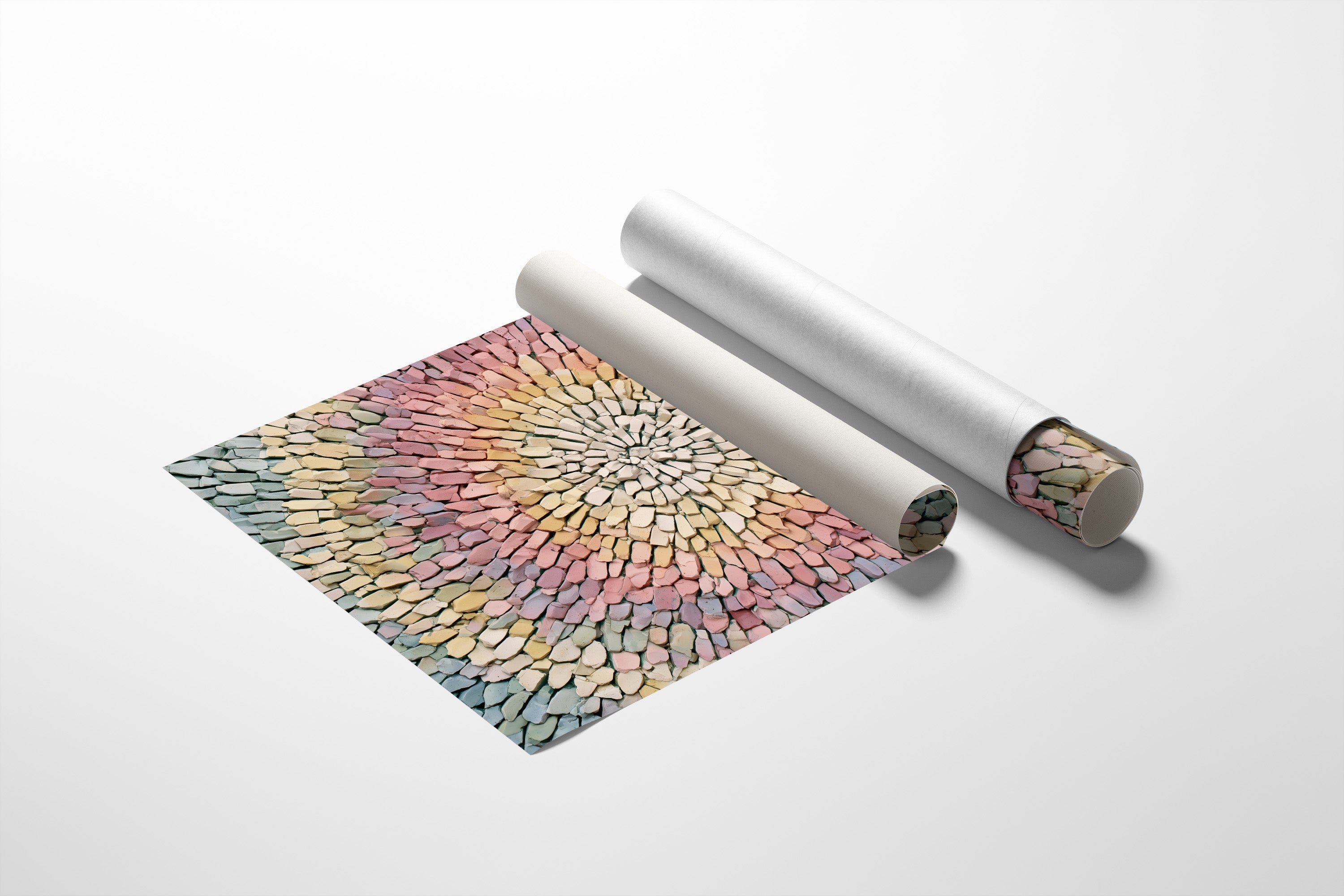 Pastel Bloom in Stone