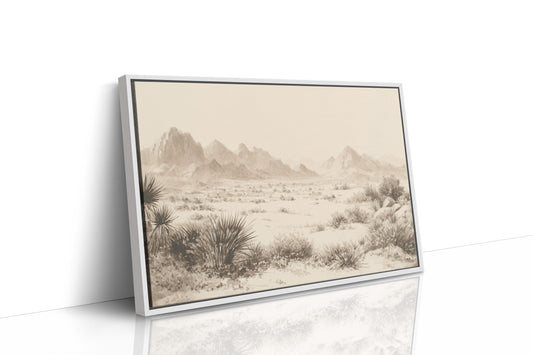 Mojave Solitude - Desert Mountain Landscape