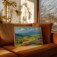 Tuscany Fields Dance In Rainbow Light