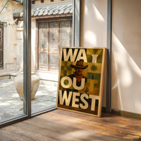 Way Out West Cowboy Poster