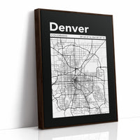 Denver, Mapped in Black