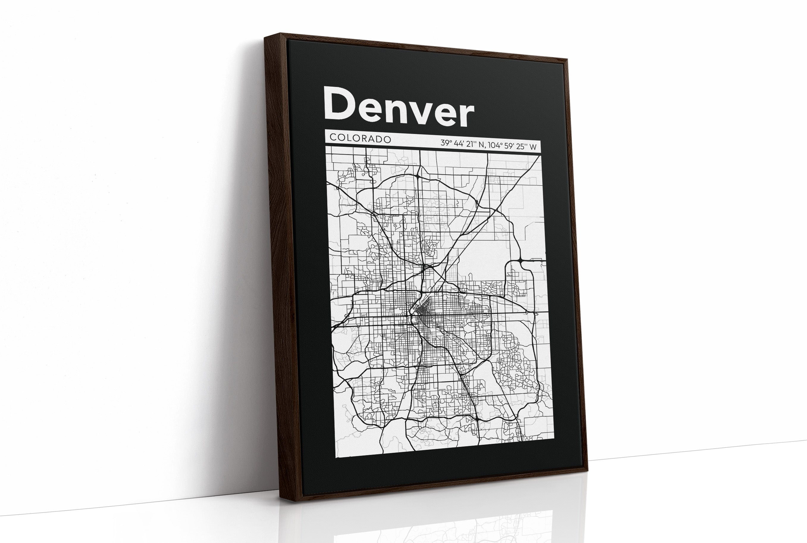 Denver, Mapped in Black