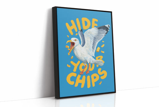 Seaside Warning in Bold Typography