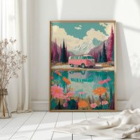 Journey Through Blooming Reflections