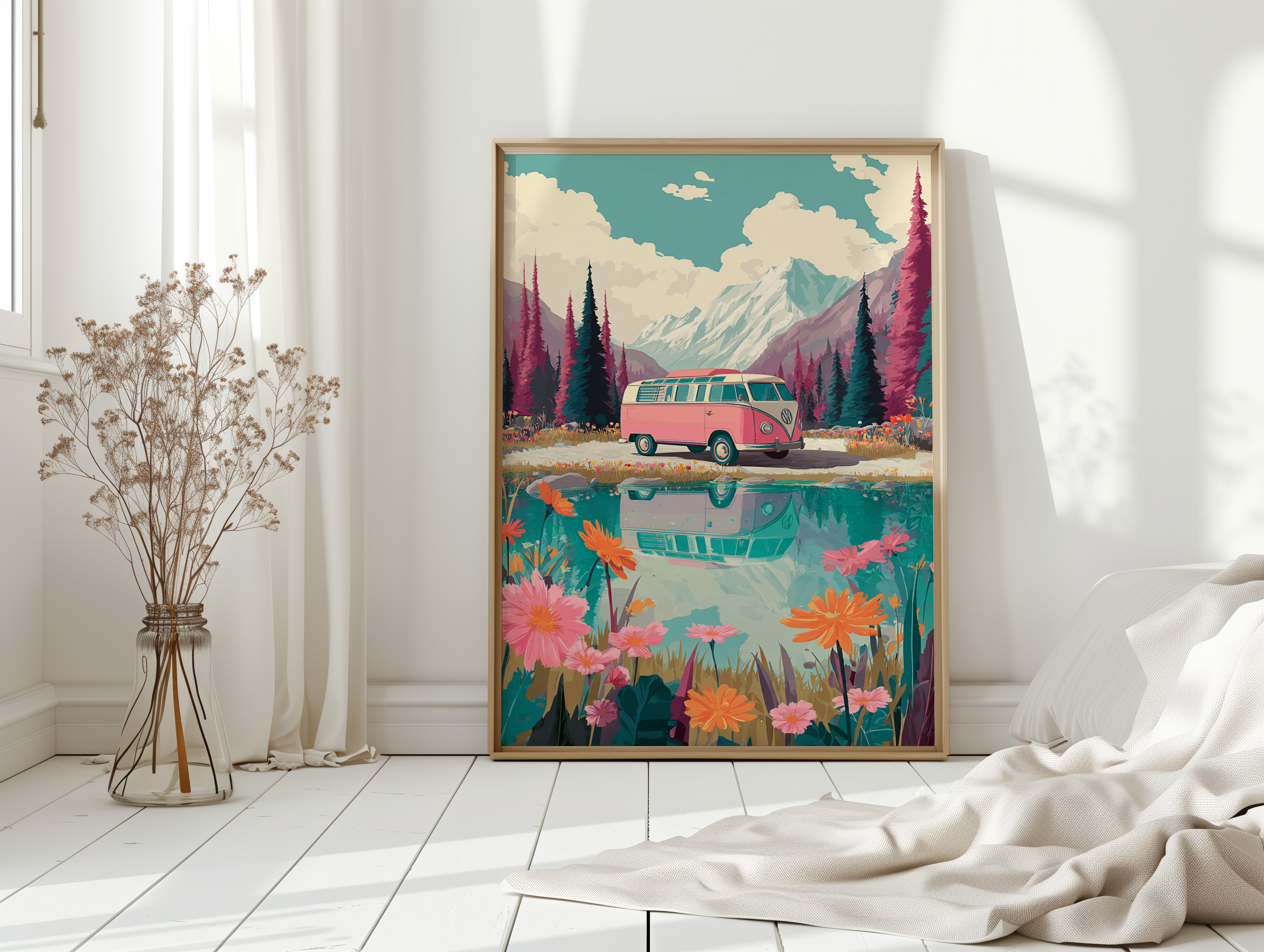 Journey Through Blooming Reflections
