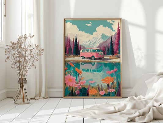 Journey Through Blooming Reflections