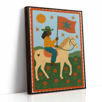 Star Rider in a Flowered Field