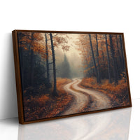 Autumn Roads Wind Through Golden Mist