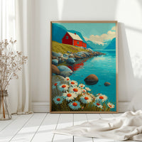 Nestled Among Daisies and Stones