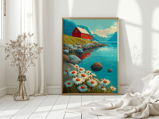 Nestled Among Daisies and Stones