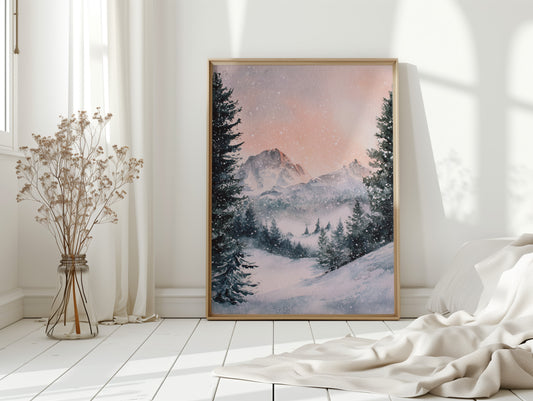 When Mountains Cradle the Snow