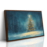 Winter's Light Dances Through Pines