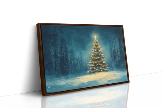 Winter's Light Dances Through Pines