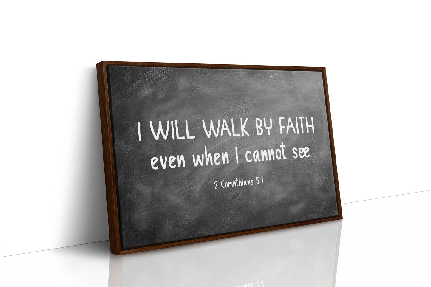 Chalk Words On Wooden Shelves