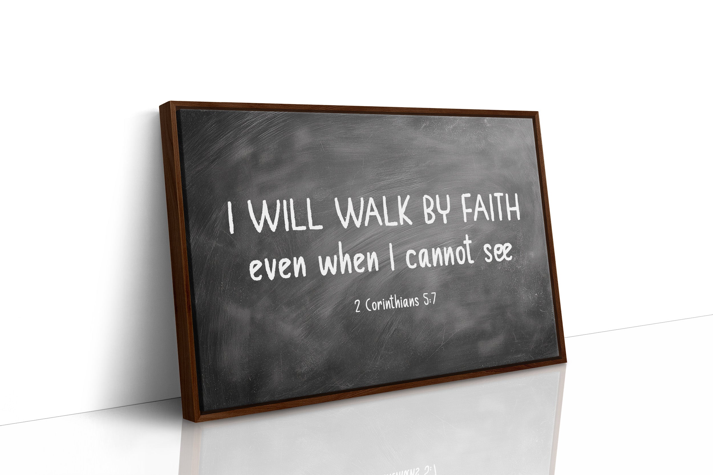 Chalk Words On Wooden Shelves