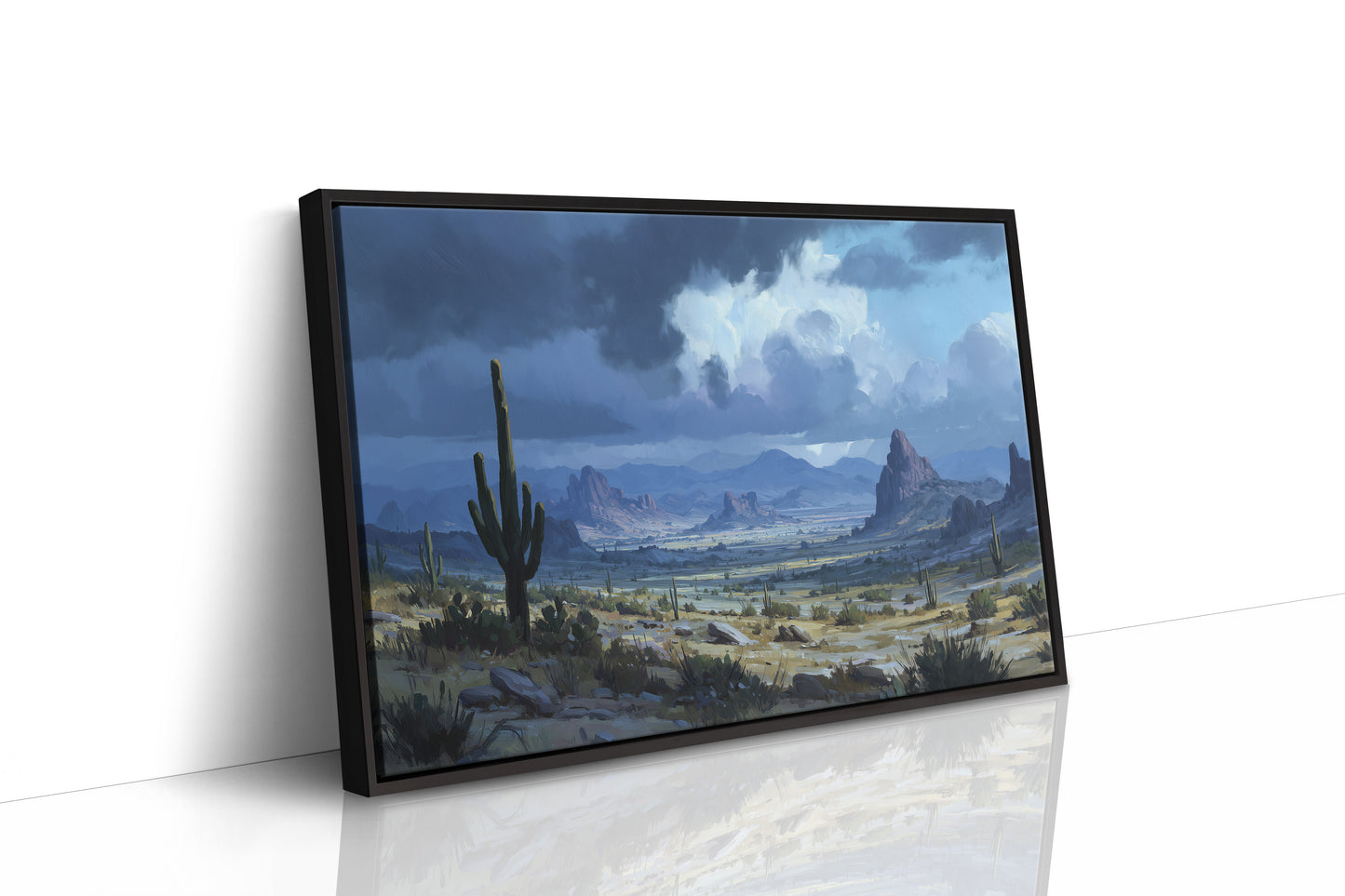 Desert Symphony Under Thunderous Skies
